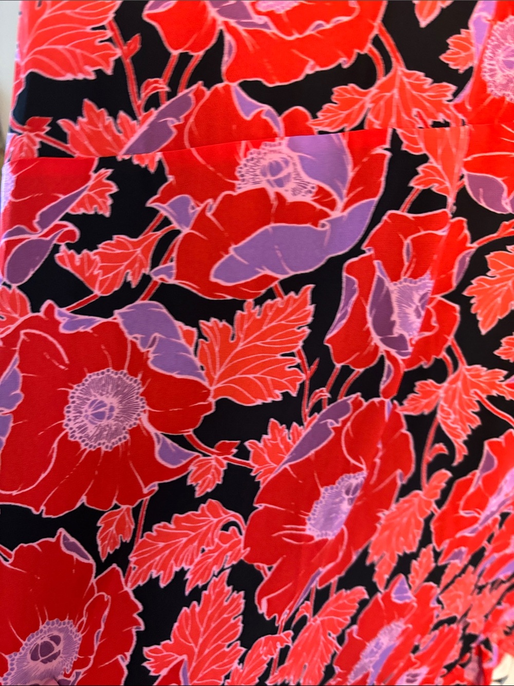 Red Floral Ruffle Dress - Picture 4 of 7